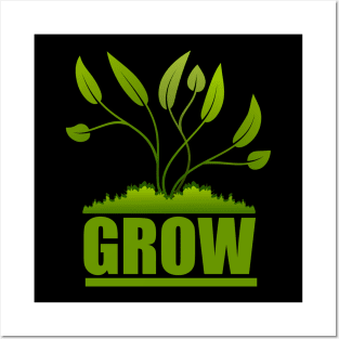 Grow Plant Motivation Posters and Art